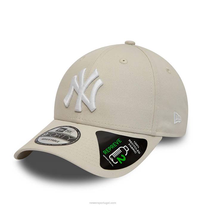 FFTN1515 New Era boné ajustável New York Yankees Repreve League Essential Stone 9forty