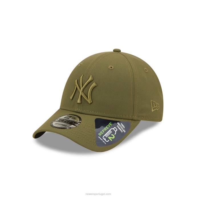 FFTN1518 New Era boné ajustável new york yankees repreve verde médio 9forty
