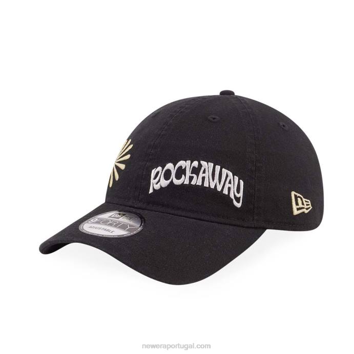FFTN1519 New Era Boné ajustável nyc beach black 9forty