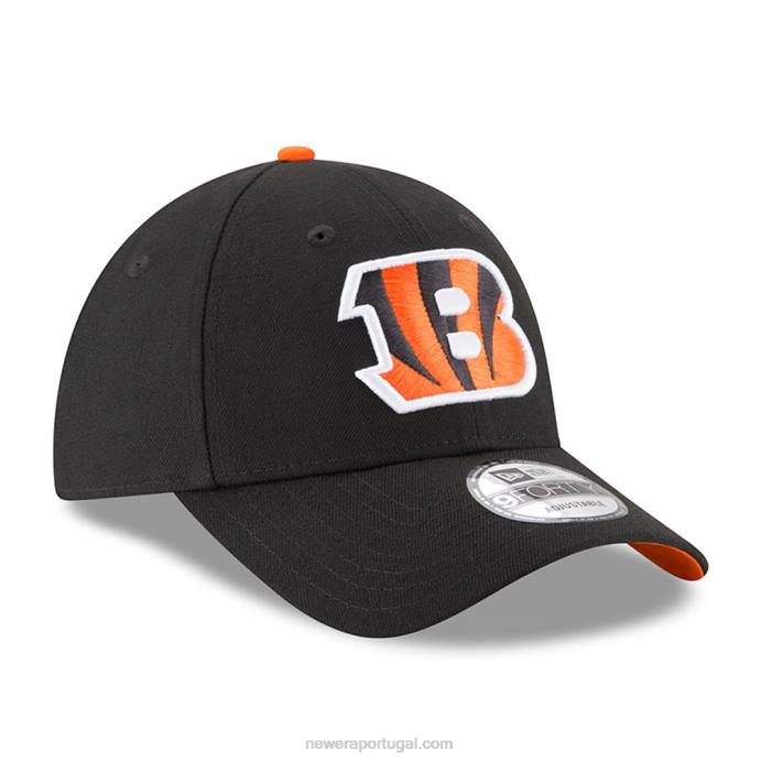 FFTN1524 New Era boné de cicinnati bengalas a liga preta 9forty