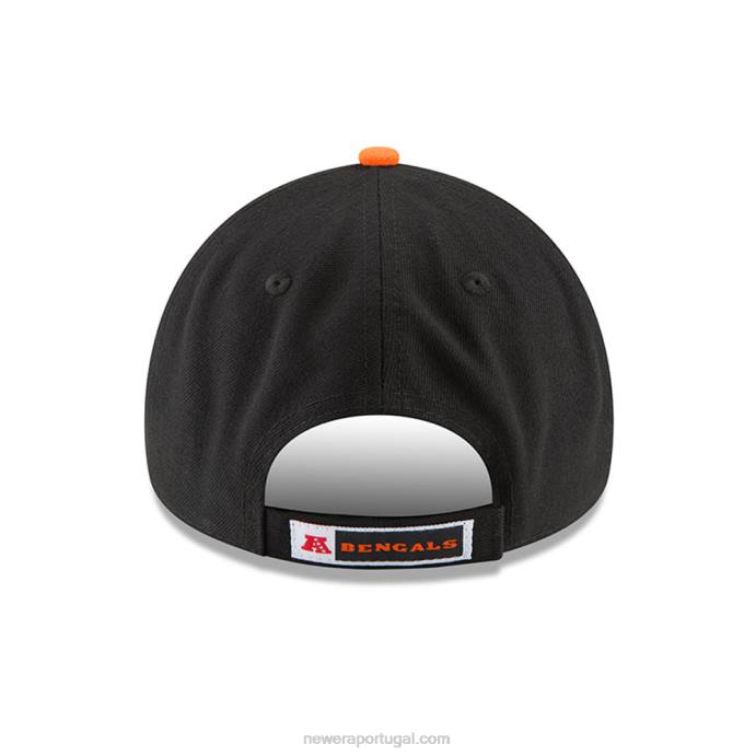 FFTN1524 New Era boné de cicinnati bengalas a liga preta 9forty