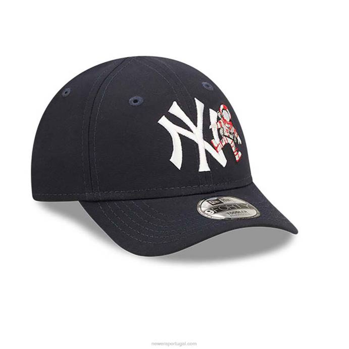 FFTN1527 New Era boné ajustável new york yankees repreve toddler space blue 9forty