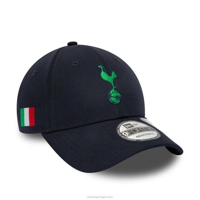 FFTN1529 New Era tottenham hotspur fc repreve and flag 2023 navy 9forty boné ajustável