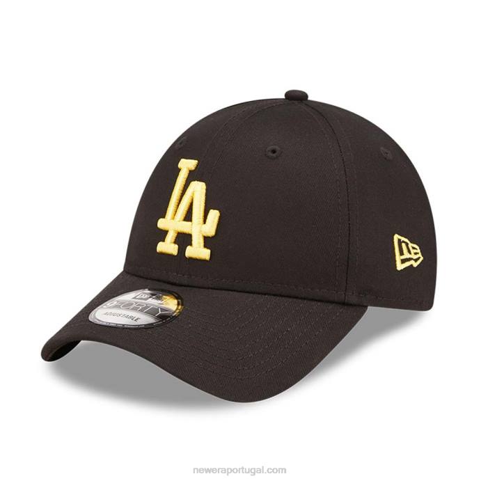 FFTN1532 New Era Boné ajustável La Dodgers League Essential Black 9forty