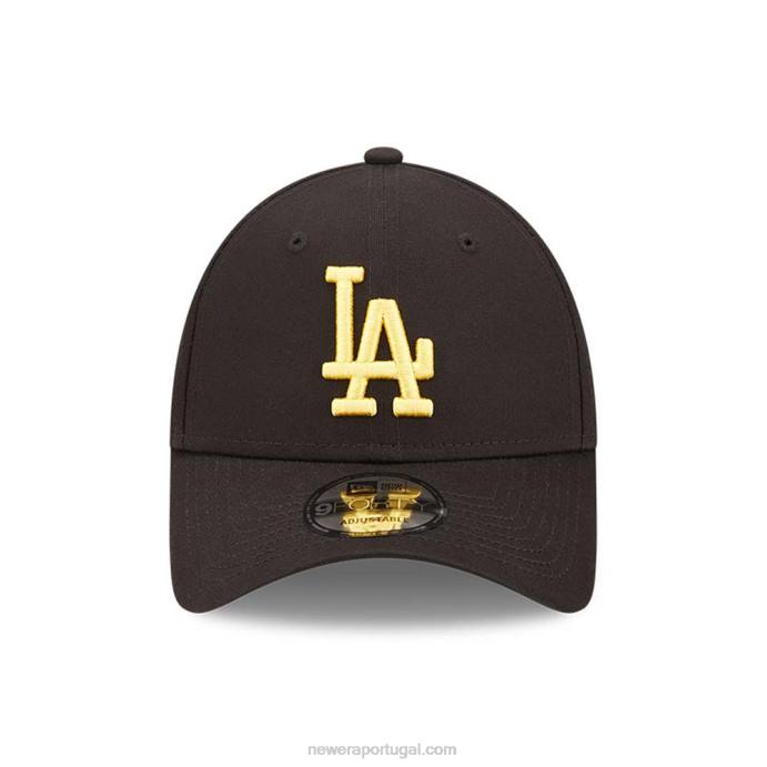 FFTN1532 New Era Boné ajustável La Dodgers League Essential Black 9forty