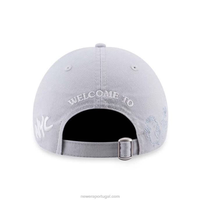 FFTN1537 New Era Boné ajustável nyc beach snow grey 9forty