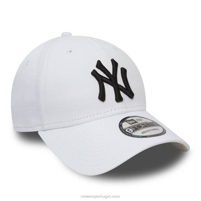 FFTN1541 New Era Boné New York Yankees Essential Branco 9Forty