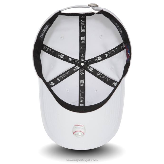 FFTN1541 New Era Boné New York Yankees Essential Branco 9Forty