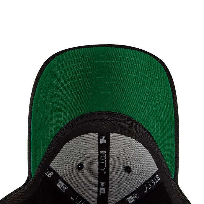 FFTN1545 New Era boston celtics nba x marvel hulk preto 9forty boné ajustável