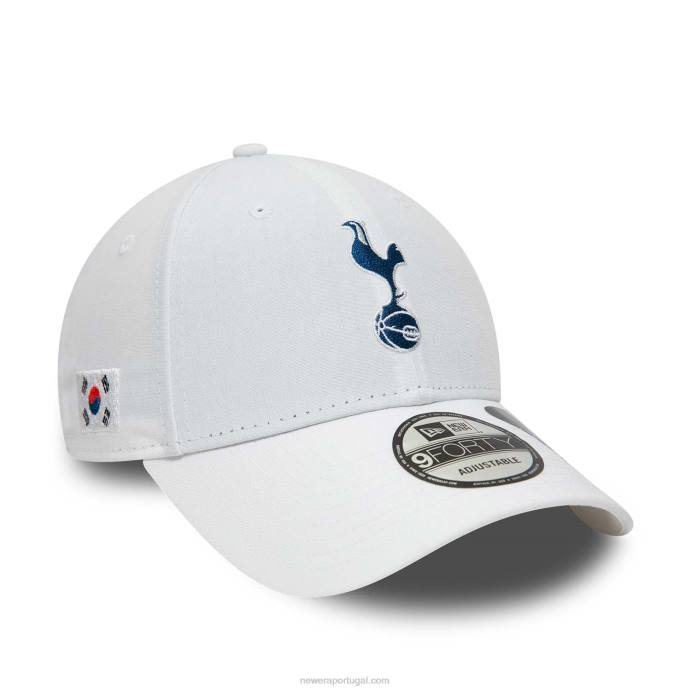 FFTN1547 New Era boné tottenham hotspur fc repreve and flag 2023 branco 9forty ajustável