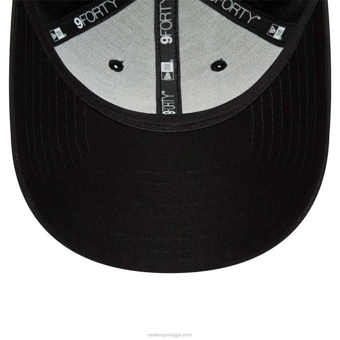 FFTN1549 New Era brooklyn nets com enchimento preto 9forty boné ajustável