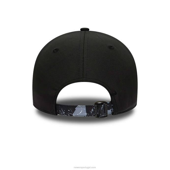 FFTN1549 New Era brooklyn nets com enchimento preto 9forty boné ajustável