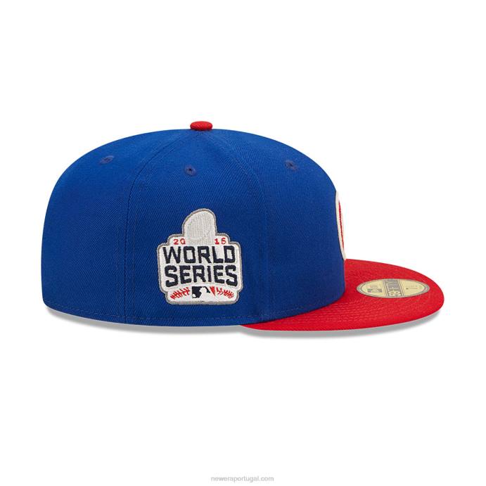 FFTN154 New Era chicago cubs ne letterman blue 59fifty boné justo