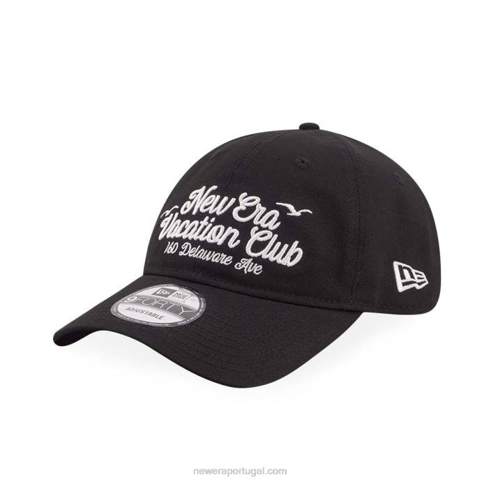 FFTN1555 New Era boné ajustável de clube de férias preto 9forty