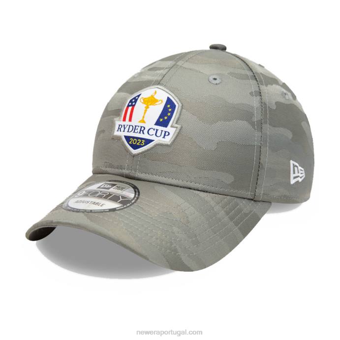 FFTN1556 New Era ryder cup 2023 tonal camo grey 9forty boné ajustável