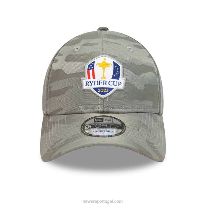 FFTN1556 New Era ryder cup 2023 tonal camo grey 9forty boné ajustável