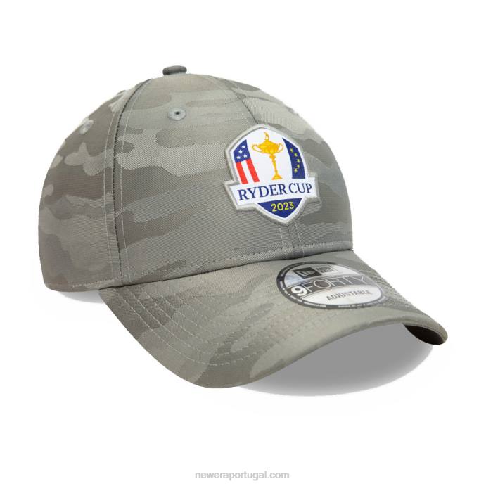 FFTN1556 New Era ryder cup 2023 tonal camo grey 9forty boné ajustável