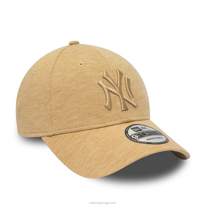 FFTN1557 New Era boné ajustável new york yankees bege claro 9forty
