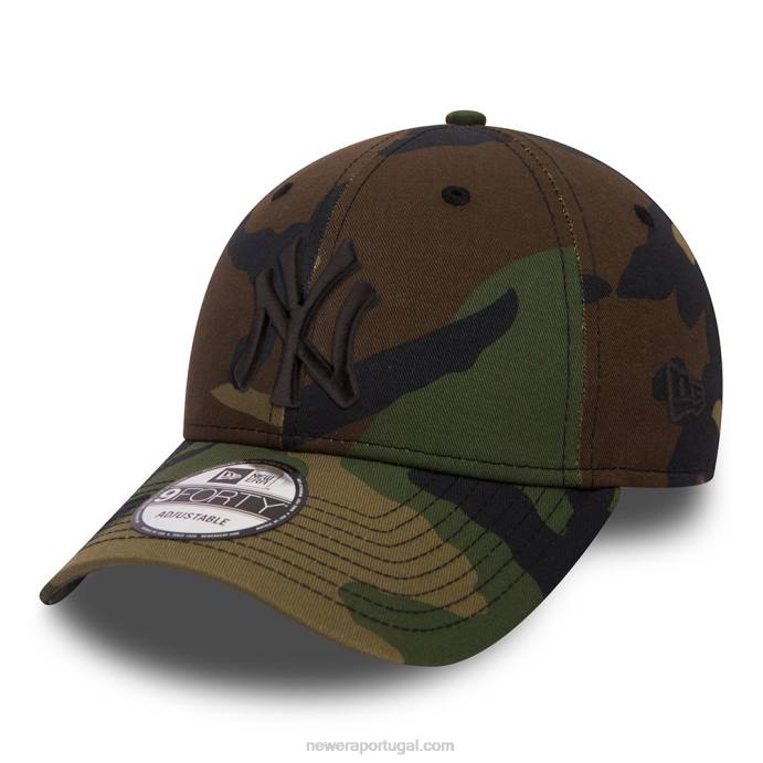 FFTN1559 New Era Boné New York Yankees Essential Camo 9Forty