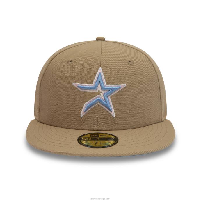 FFTN155 New Era houston astros 45 anos camel 59fifty boné justo