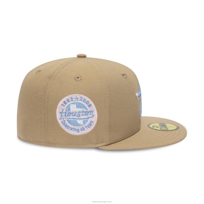 FFTN155 New Era houston astros 45 anos camel 59fifty boné justo