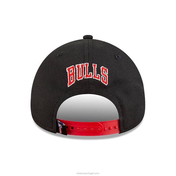 FFTN1562 New Era chicago bulls nba x marvel spider-man preto 9forty boné ajustável
