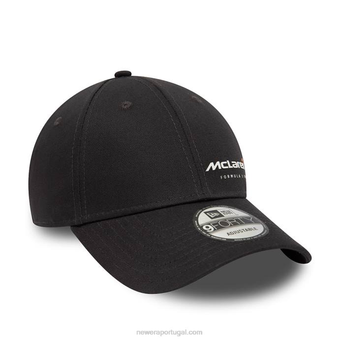 FFTN1565 New Era boné ajustável mclaren 9forty cinza escuro sem falhas