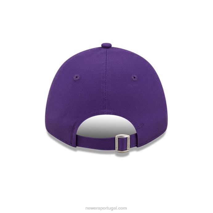 FFTN1572 New Era boné ajustável 9forty com logotipo da equipe la lakers kids roxo