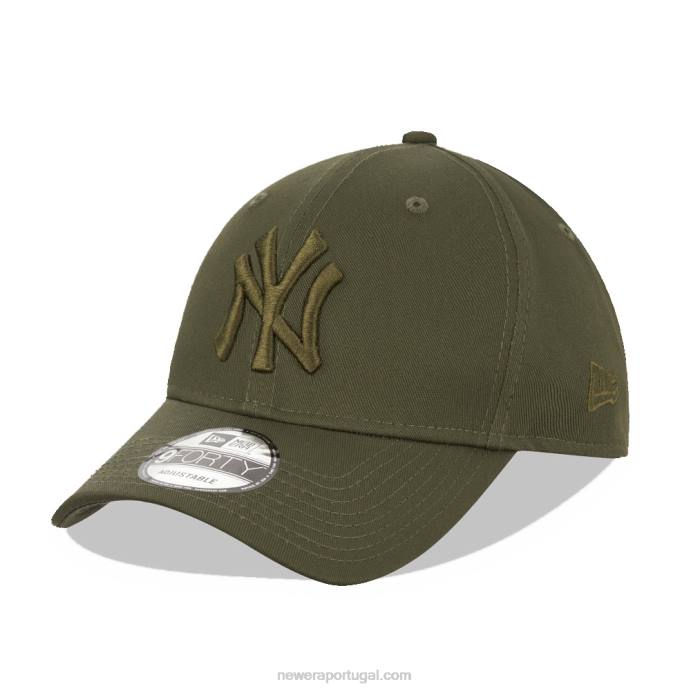 FFTN1575 New Era Boné Snapback New York Yankees cáqui 9forty
