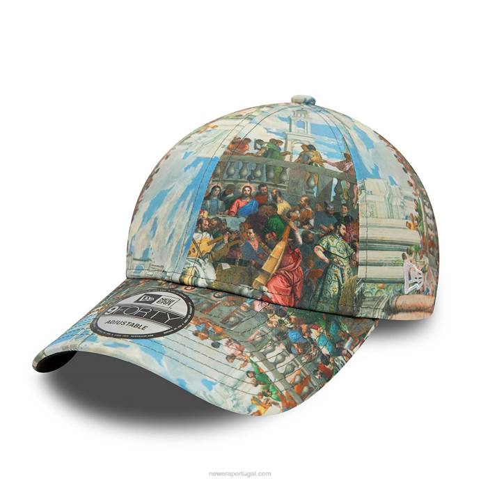 FFTN1580 New Era boné ajustável le louvre estampado 9forty