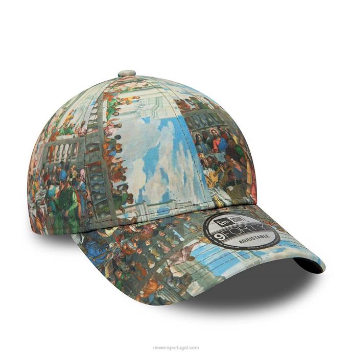 FFTN1580 New Era boné ajustável le louvre estampado 9forty