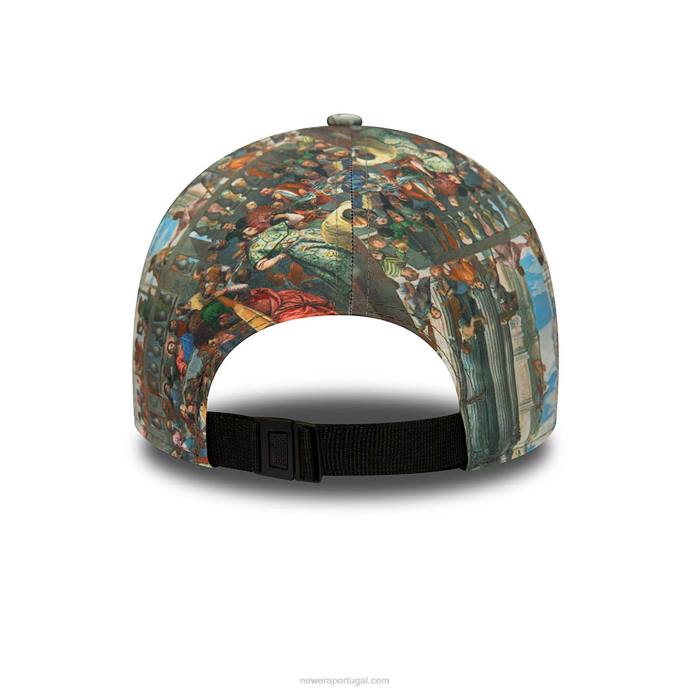 FFTN1580 New Era boné ajustável le louvre estampado 9forty