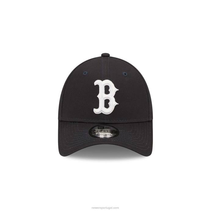 FFTN1587 New Era boton red sox league essentials navy 9forty boné ajustável
