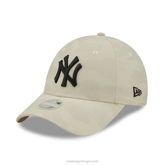 FFTN1589 New Era Boné ajustável new york yankees camuflagem de pedra 9forty