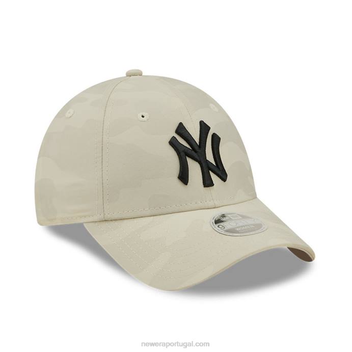 FFTN1589 New Era Boné ajustável new york yankees camuflagem de pedra 9forty