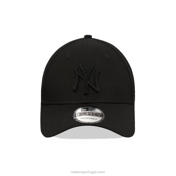 FFTN1592 New Era boné snapback 9forty preto new york yankees