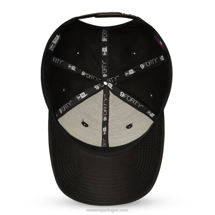 FFTN1592 New Era boné snapback 9forty preto new york yankees