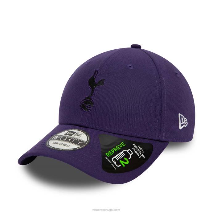 FFTN1598 New Era tottenham hotspur fc repreve boné ajustável roxo 9forty