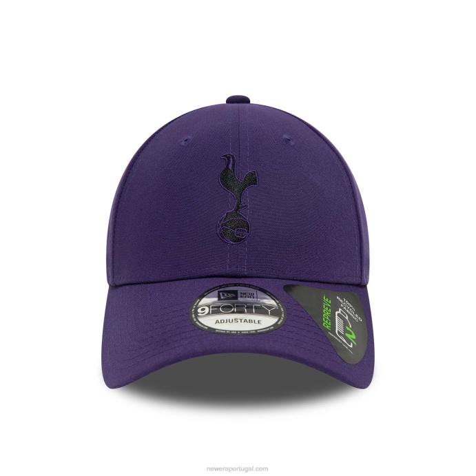 FFTN1598 New Era tottenham hotspur fc repreve boné ajustável roxo 9forty