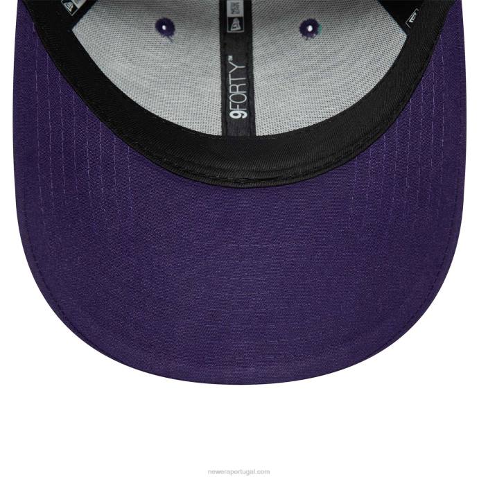 FFTN1598 New Era tottenham hotspur fc repreve boné ajustável roxo 9forty