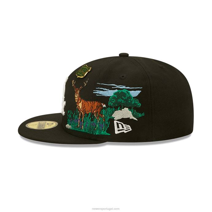 FFTN159 New Era chicago white sox state park boné preto 59fifty