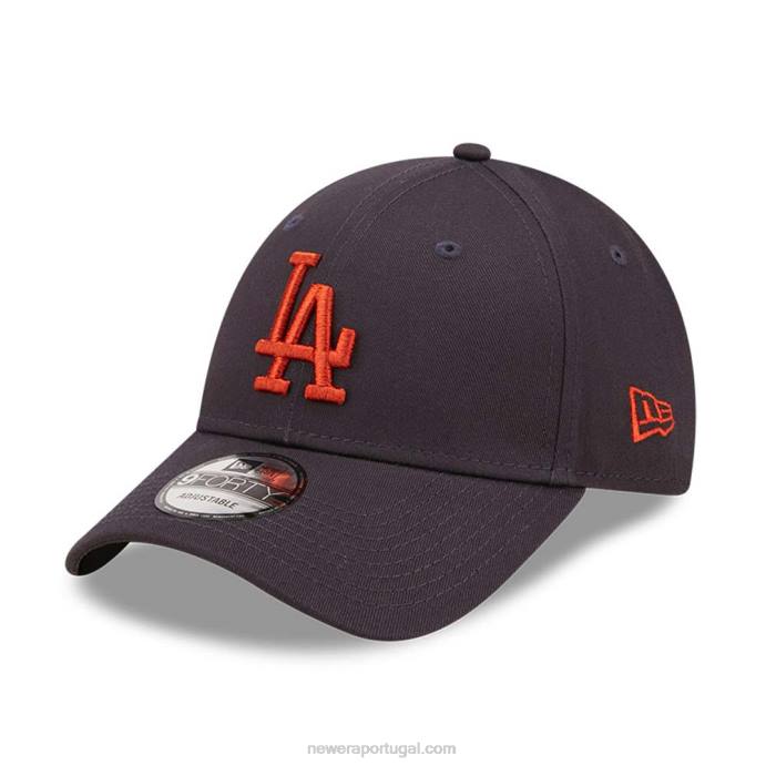 FFTN1600 New Era boné ajustável La Dodgers League Essential Navy 9forty