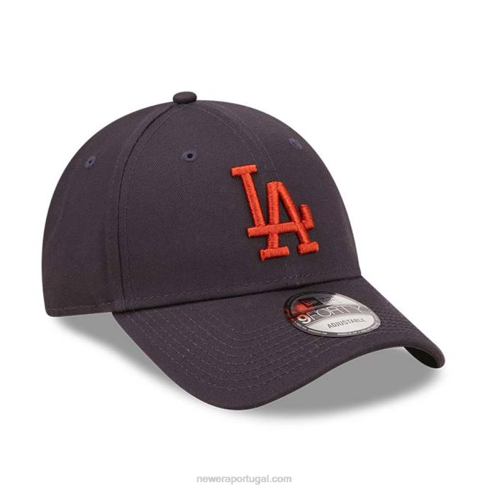 FFTN1600 New Era boné ajustável La Dodgers League Essential Navy 9forty