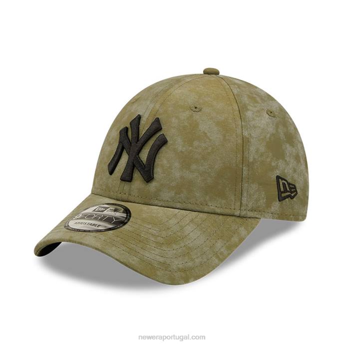 FFTN1606 New Era New York Yankees boné feminino tie dye cáqui 9forty ajustável