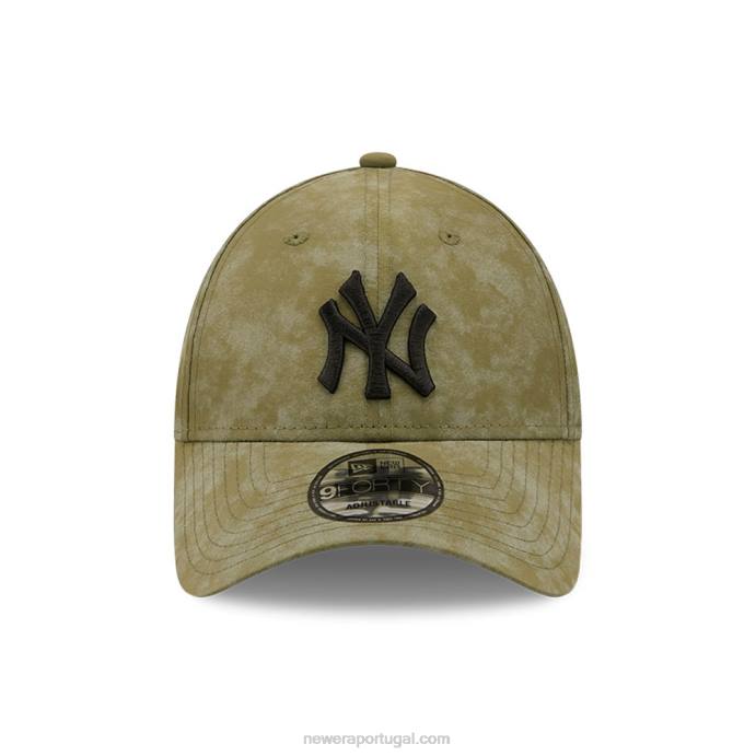 FFTN1606 New Era New York Yankees boné feminino tie dye cáqui 9forty ajustável