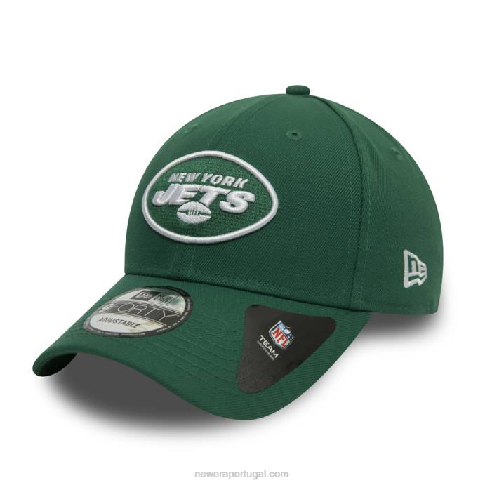 FFTN1609 New Era boné verde 9forty da new york jets league