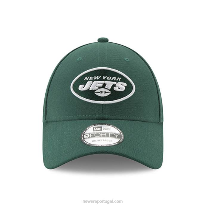FFTN1609 New Era boné verde 9forty da new york jets league