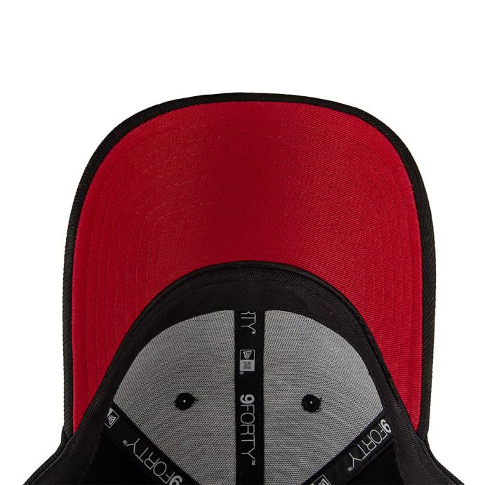 FFTN1612 New Era Boné ajustável miami heat nba x marvel viúva negra black 9forty