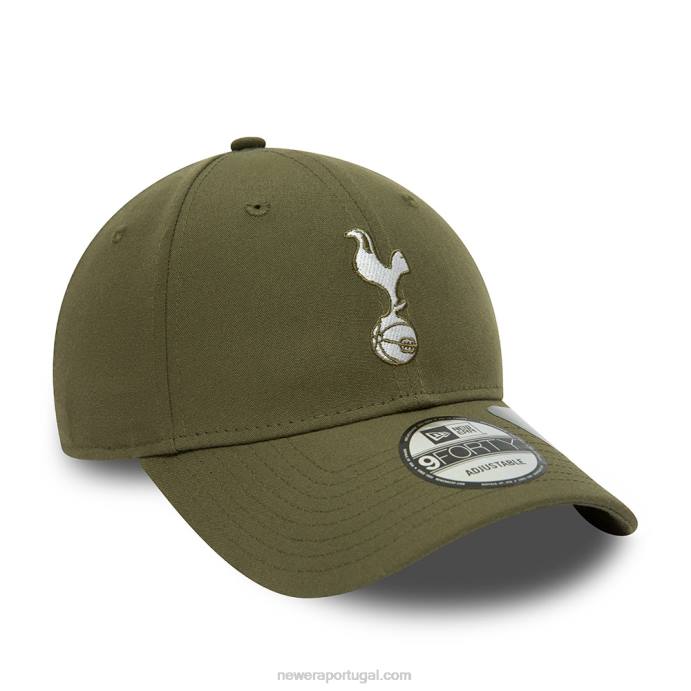FFTN1614 New Era tottenham hotspur repreve khaki 9forty boné ajustável
