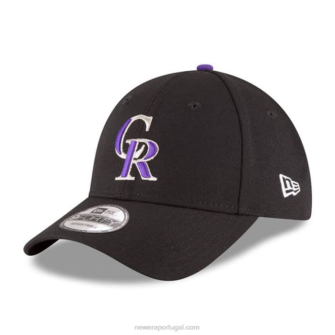 FFTN1626 New Era boné colorado rockies the league black 9forty